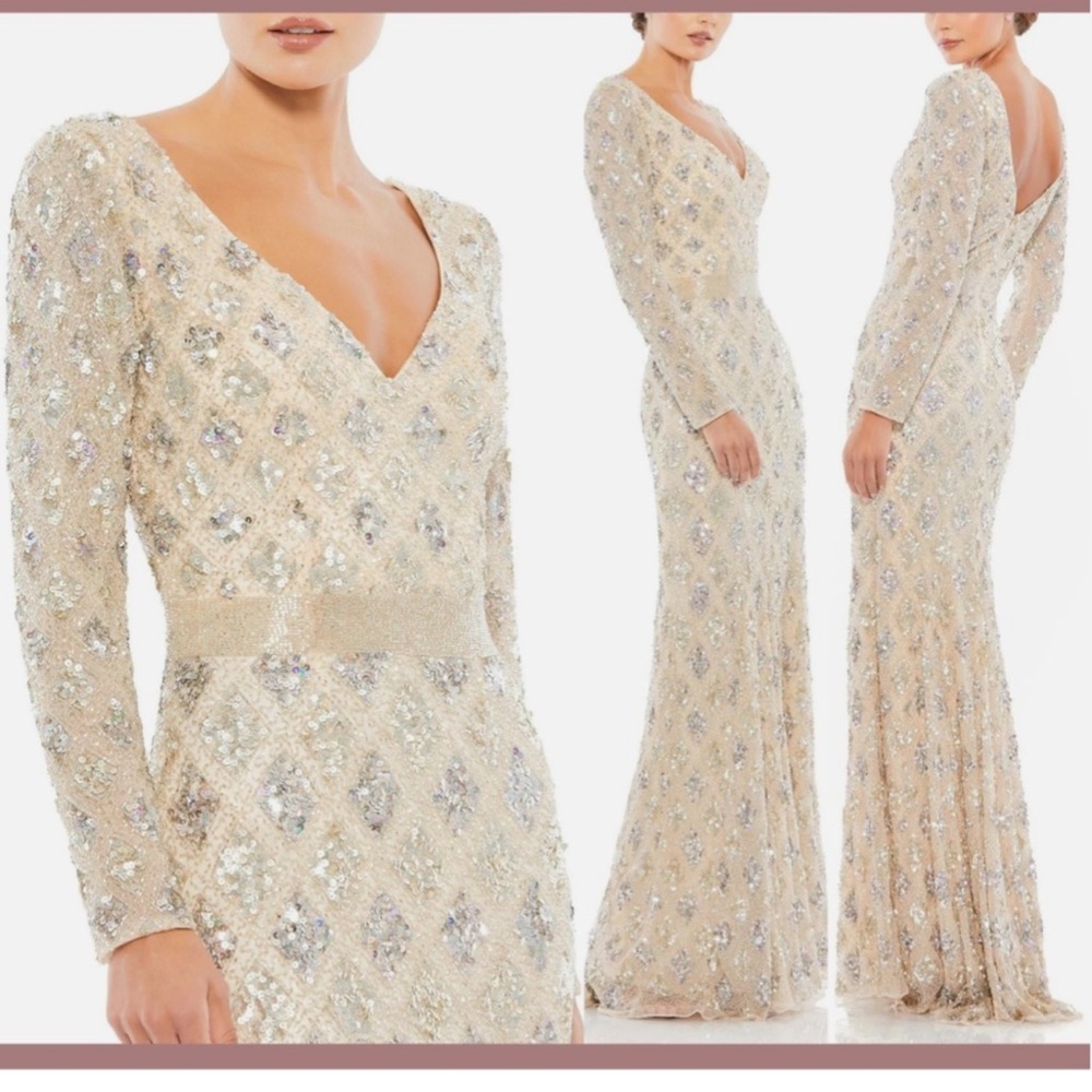 Mac Dugal evening MOB or Mardi Gras gown